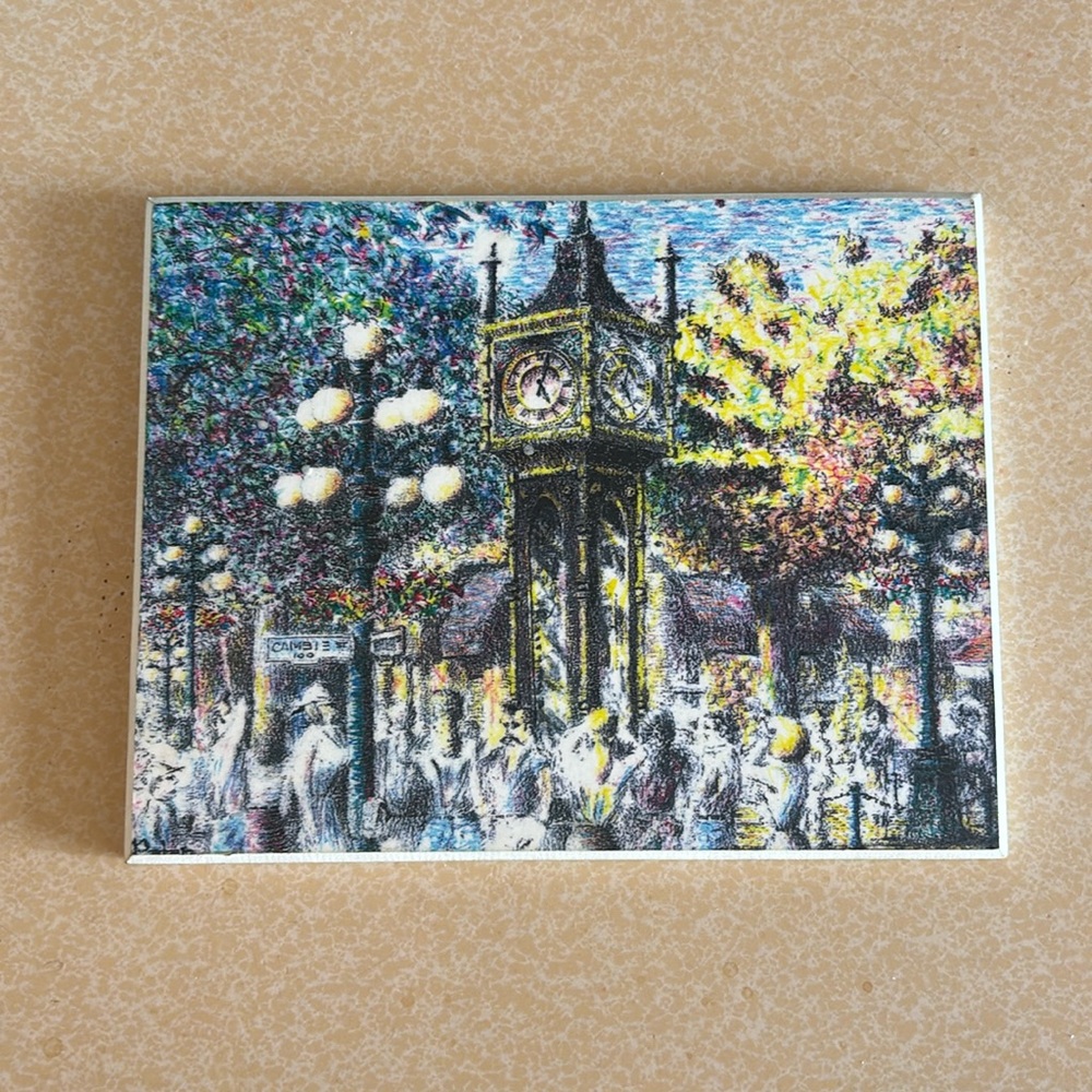 Vintage wooden print art